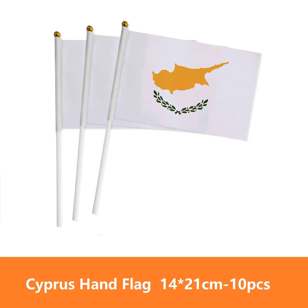 European Country Hand Waving Flags - أعلام أوروبية يدوية للتشجيع والاحتفالات