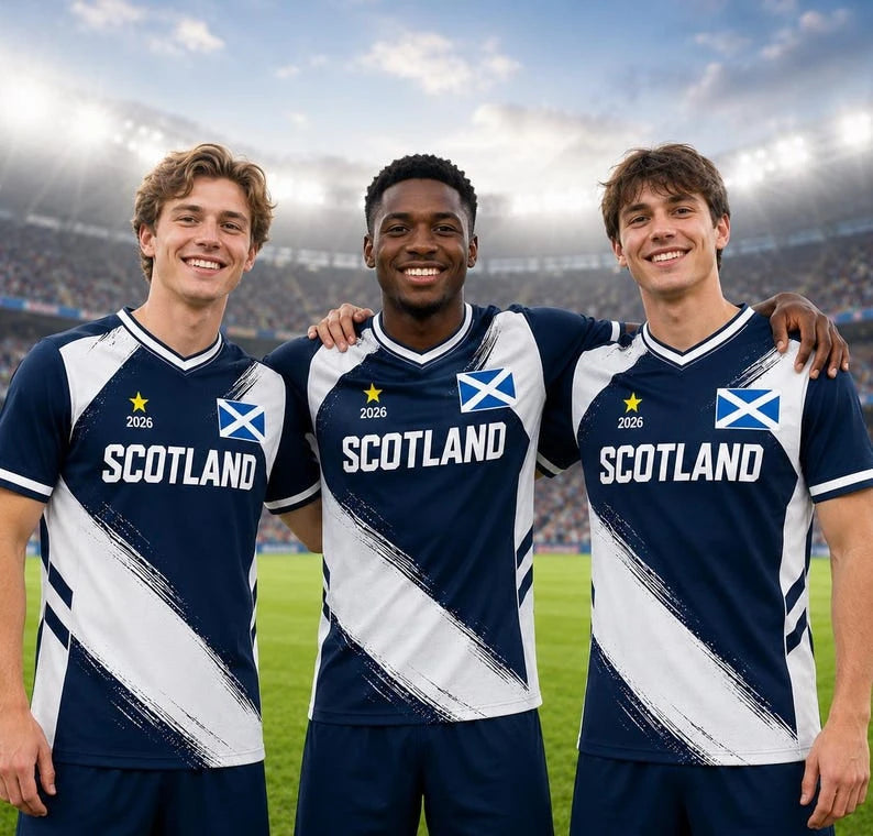 SCOTLAND FAN JERSEY 2026 JERSEY FOOTBALL SHIRT MATCH KIT TRAINING KIT 3D PRINTED OUTDOOR SPORTS ESSENTIAL FAMILY GIFT