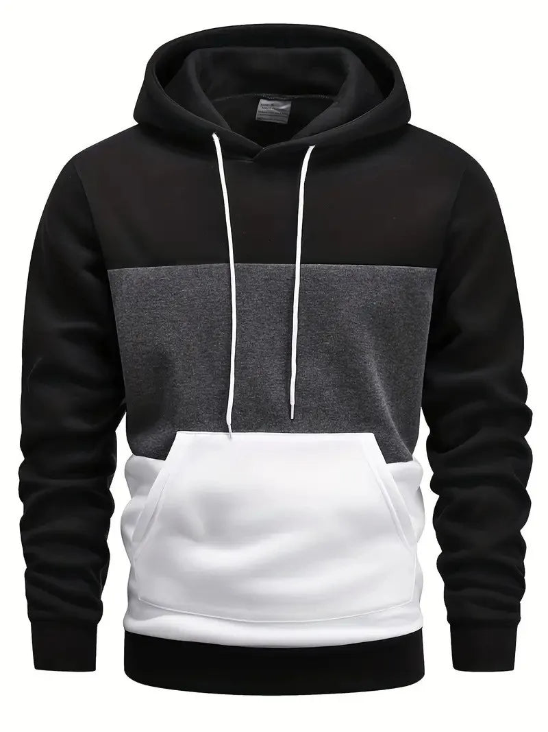 Men's Windproof Fashion Hooded Hoodie for Autumn and Winter a Must-have for Trendy Streets Casual Style Front Pocket Design