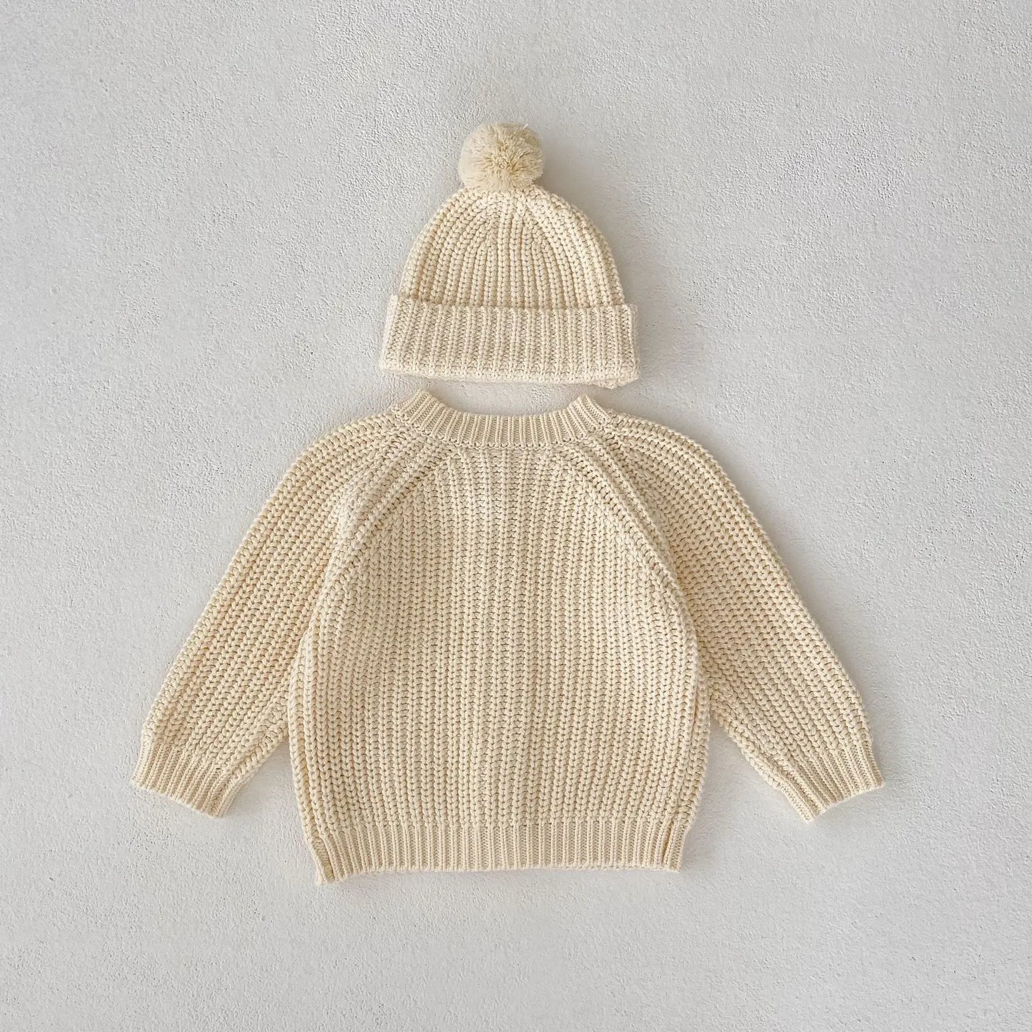 6963 Baby Sweater Coat Spring Autumn Solid Color Beige Knitted Girl's Sweater Long-sleeved Coat 0-3Year Kid's Cardigan Sweater