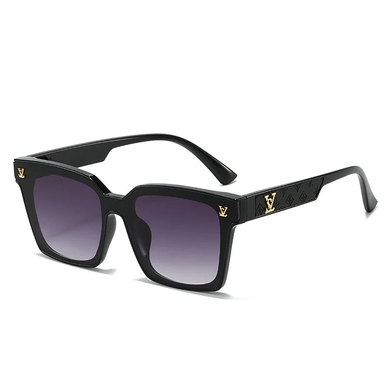 2025 Square Sunglasses for Men & Women – Neutral Leather Design