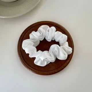 Oversize Satin Scrunchies Elastic Hair Ties Women Girls Big Silk Hair Bands Ponytail Holder Hair Rubber Bands Hair Accessories