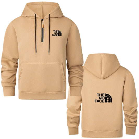 New autumn/winter printed men's hooded chest zipper sport loose fashion multi-functional sports shirt, hoodie with pullover