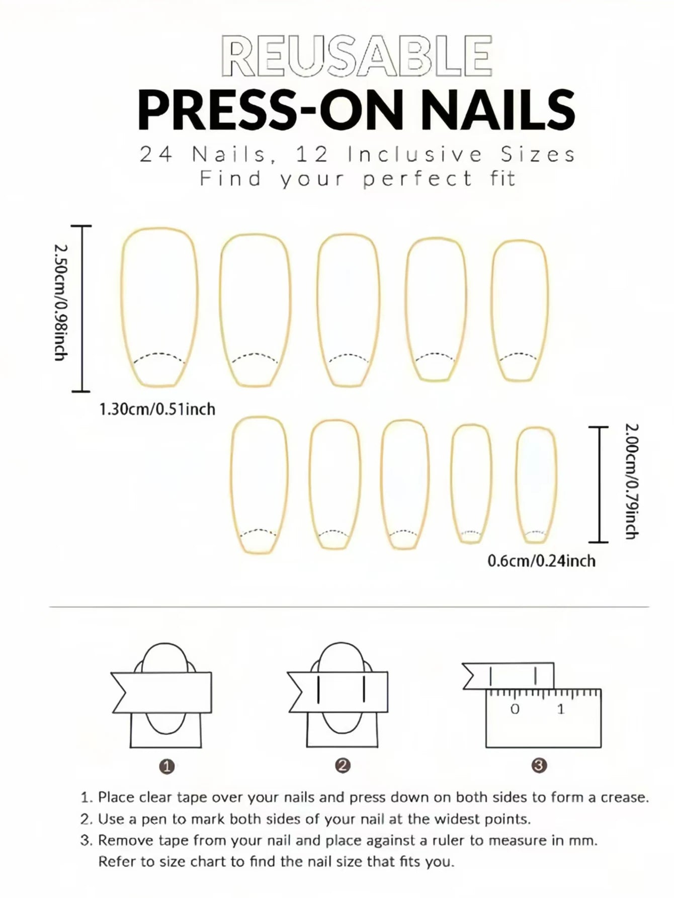 24 Pieces of Autumn and Winter Daisy Manicure, Gentle Brown Pure Color Wearable Nails