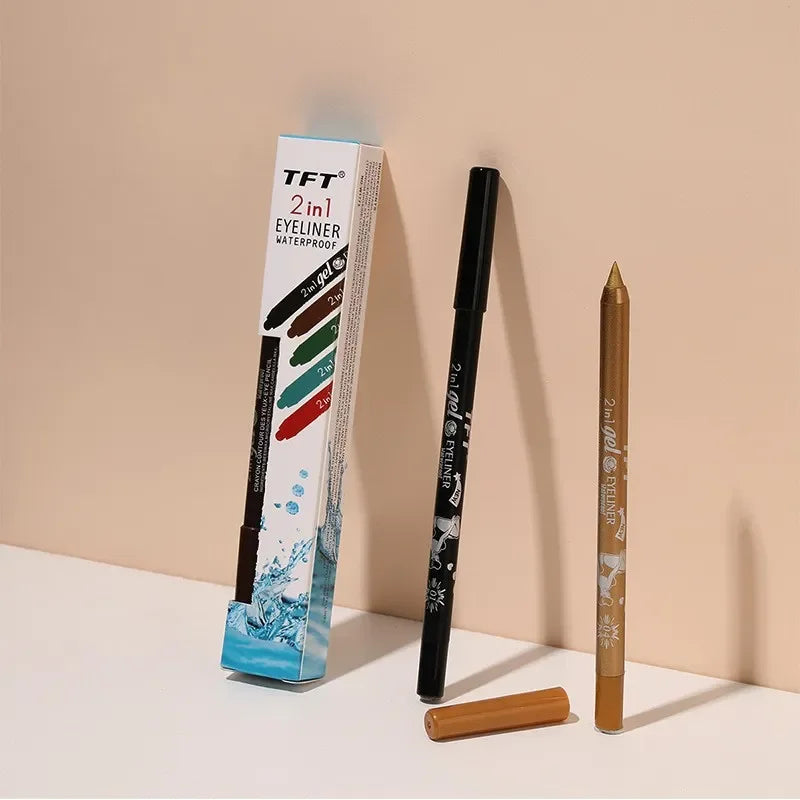 Quick-drying Eyeliner Waterproof Liquid Eyeliner Gel Pen Colourful Pigment Long Lasting Smooth Pencil Eye Beauty Makeup Cosmetic