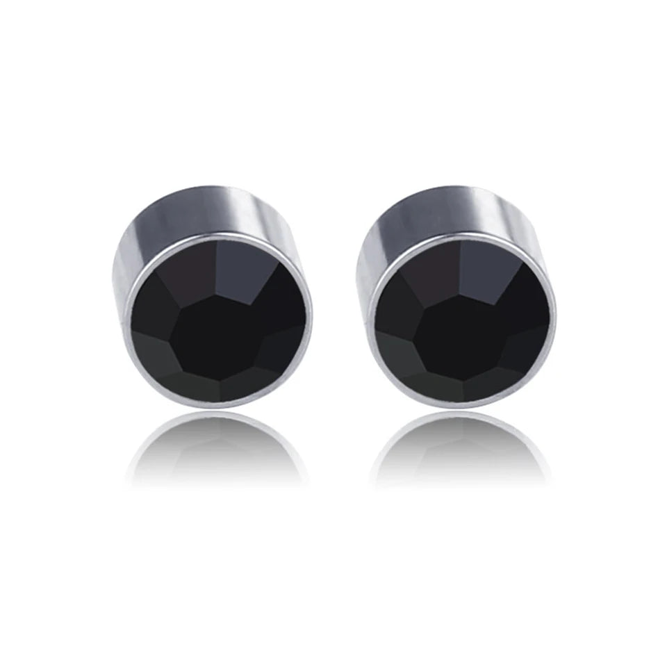 ZAKOL 1/8pcs Magnetic Faux Nose Studs Personalized Punk Style Fashion No Piercing Magnetic Ear Clip Unisex Jewelry