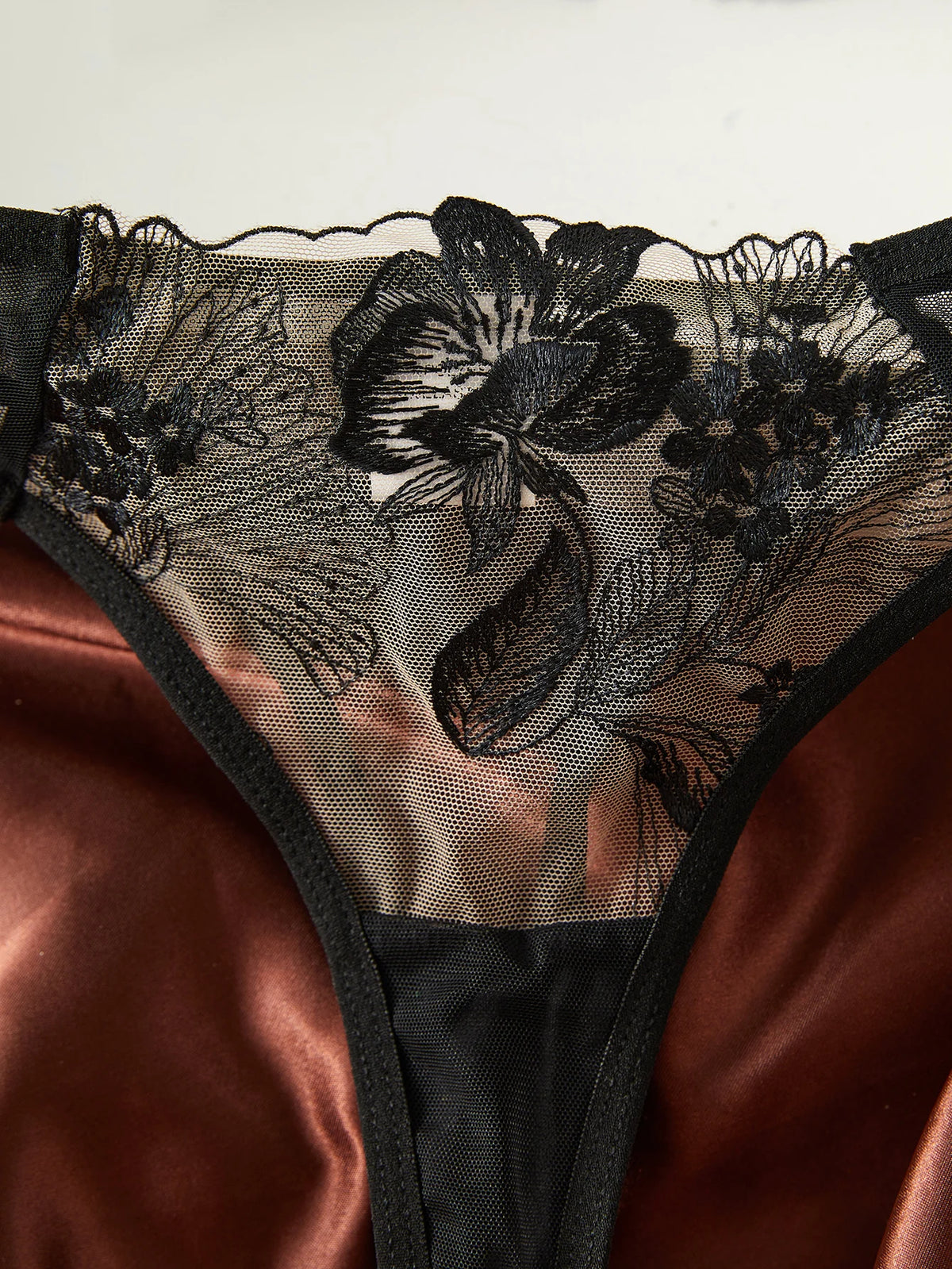 Elegant Black Sexy Nighty Underwire Bra Underwear Set Party Club Night Women Chef Ultrathin Underwear set
