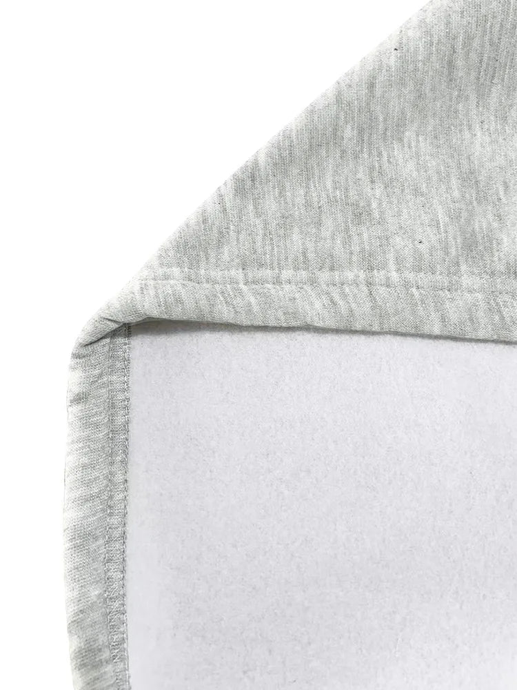 Women Y2K Crop Zip Up Hoodie Letter Print Oversized Long Sleeve Hooded Sweatshirt Casual Streetwear Short Jacket Outerwear