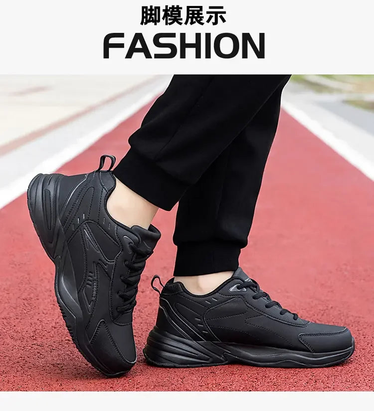 Men’s Casual Shoes B812 – Breathable PU Leather Lace-Up with EVA Sole