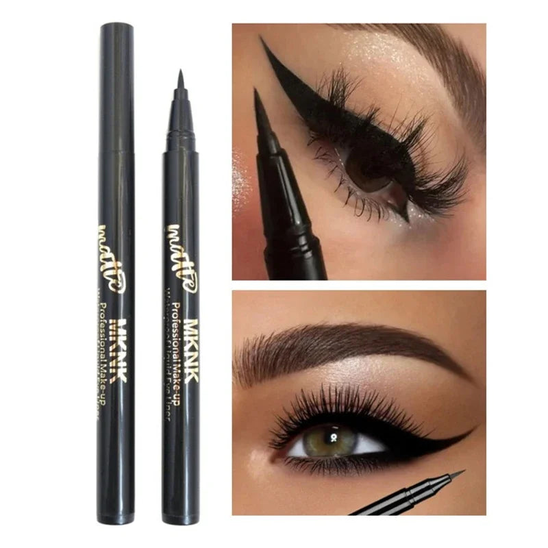 Black Fine Long Lasting Liquid Eyeliner Pen Waterproof Quick-dry Eyeliner Pencil Makeup Smooth Matte Eye Liner Pen No Fading
