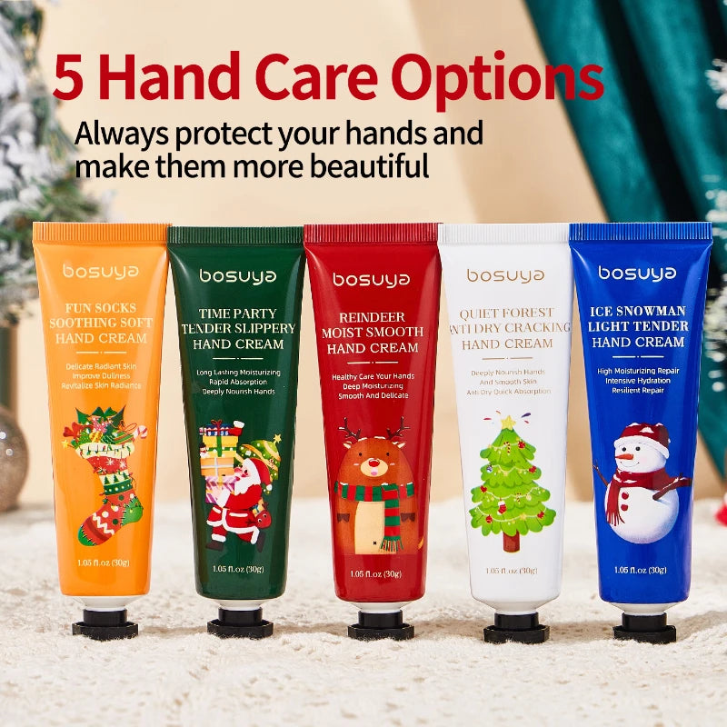Vitamin E Avocado Moisturizing Hand Cream Christmas Hand Cream Sachet Set Hydrate Non‑greasy For Dry Skin Holiday Gift