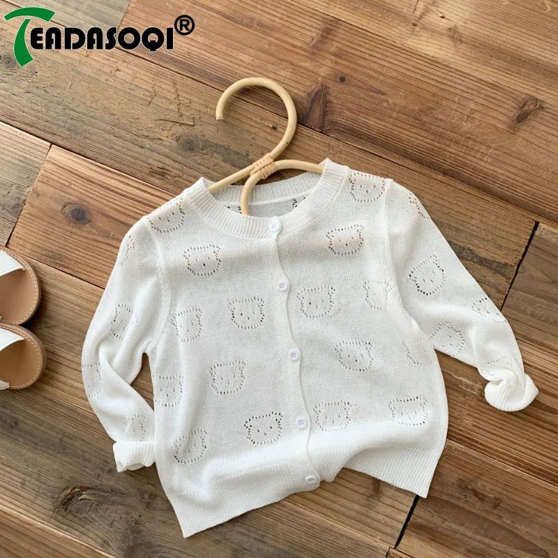 Fashion Baby Boys Girls Kids Summer Air-Conditioned Cardigan  0-6Y