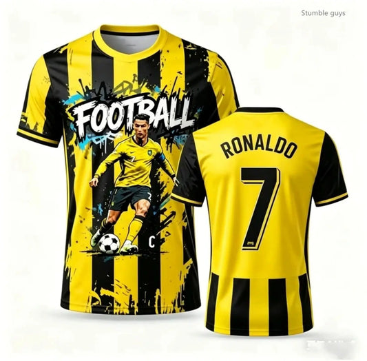 Men s Summer Soccer Jersey Hip Hop Style 7 Jersey Fashionable Plus Size Family Adult Kids Apparel Daily Outdoor Sportswear