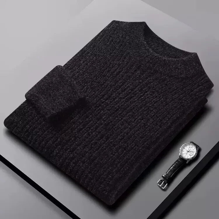 2026 New Men's Thick Warm Sweater Winter Knitted Turtleneck Pullovers Male High Neck Solid Slim Fit Soft Sweaters for Men Tops