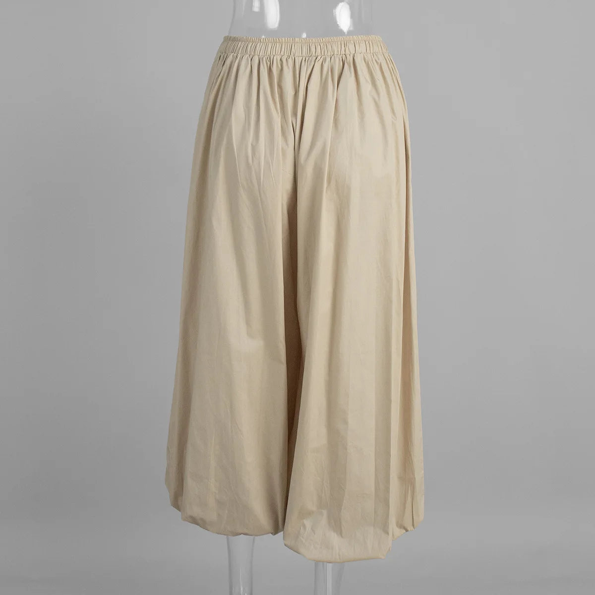 Y2k Fashion Pocket Bloomers Female Trousers Wide Leg Women Pants Pleated Loose High Waist Patchwork Bandage Streetwear
