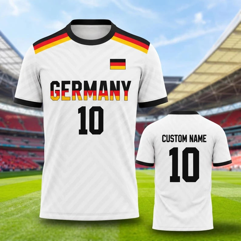 GERMAN FOOTBALL FAN JERSEYS, FAN APPAREL, FOOTBALL ENTHUSIAST GIFTS, CHILDREN'S OUTDOOR TRAINING CLOTHES