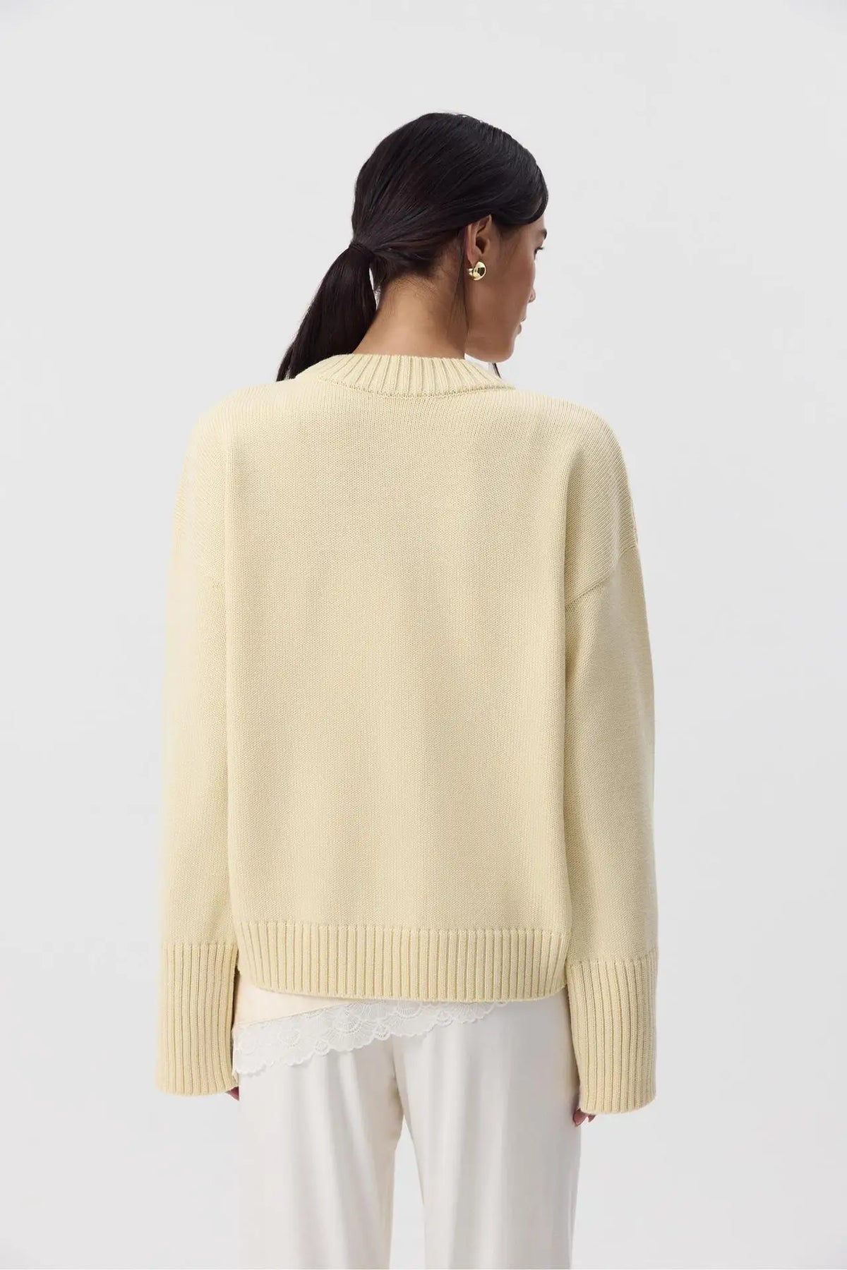 Women's Casual Solid Cotton Pullovers O-Neck Long Sleeve Warm Loose Knitted Top Female Autumn Winter Basic Soft Sweater