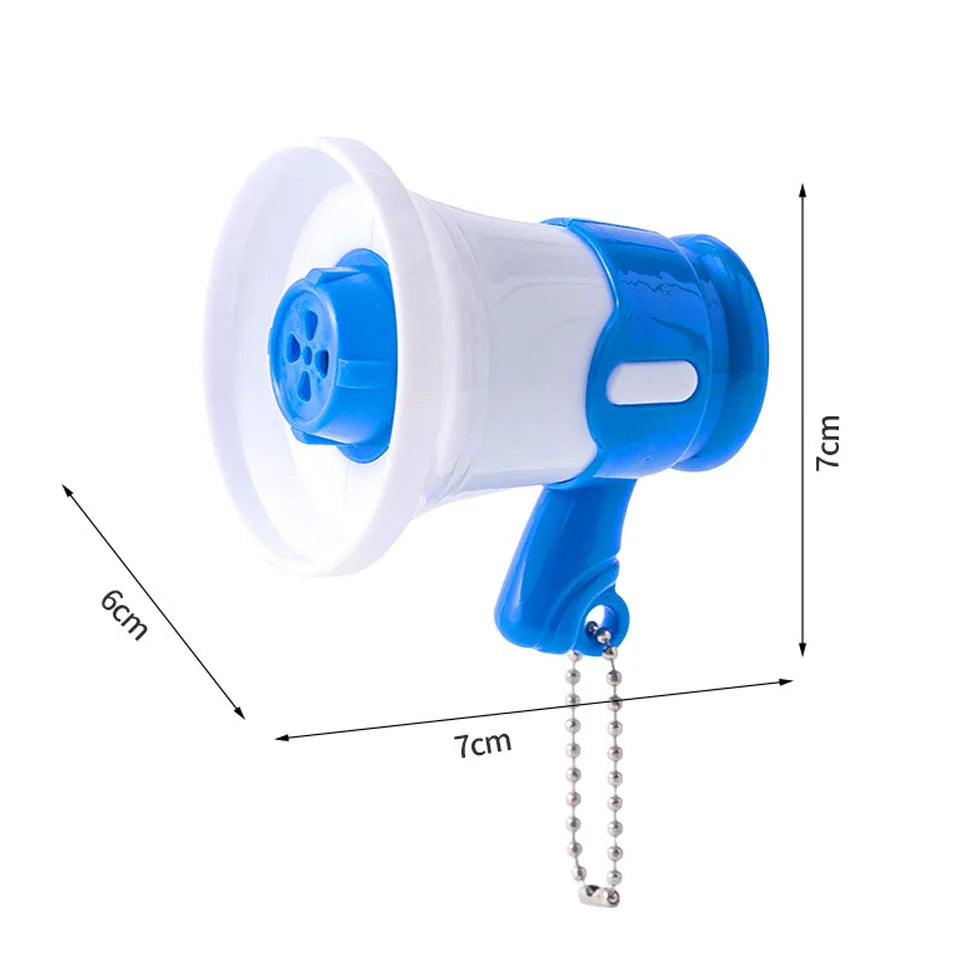 ZAKOL Red Blue Mini Speaker Loudspeaker Handheld KeyChain Outdoor Loudspeaker Decompression Toy Backpack Pendant Gift