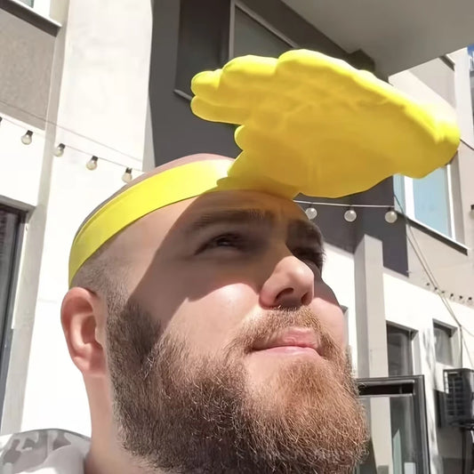 Hand Shaped Sun Hat with Full Face & Neck Coverage - قبعة شمسية بتصميم اليد مع تغطية كاملة للوجه والرقبة