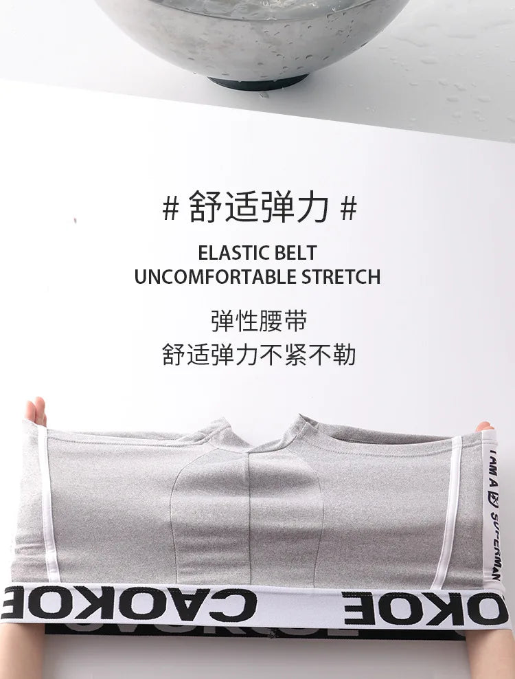 Men's Underwear Men's Boxer Briefs Comfortable Breathable Sexy Men's Shorts Solid Color Boxer Briefs Men Panties Shorts Cotton