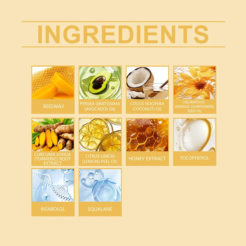 Turmeric Lemon Beeswax Lip Balm 5g Moisturize Lock In Moisture For Dryness Lips Gentle Repair Improve Dull Daily Lip Care