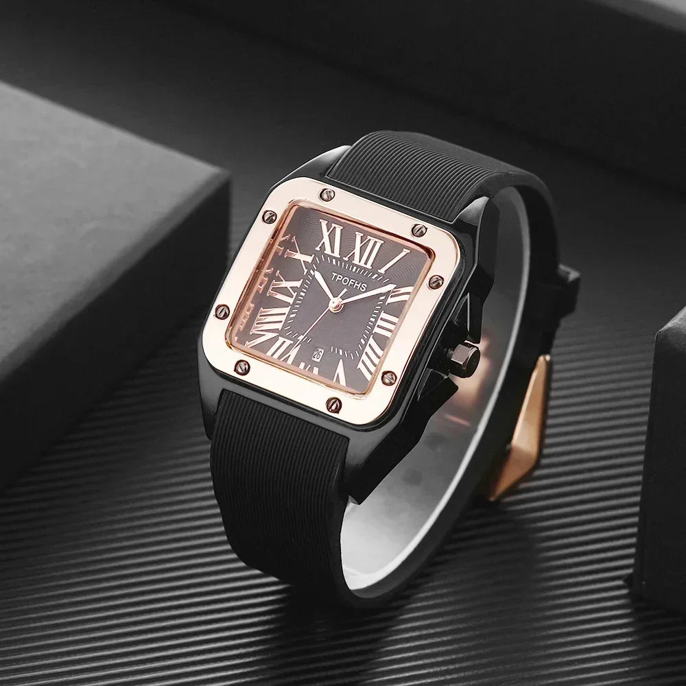 Square Vintage Roman Numeral Women’s Watch