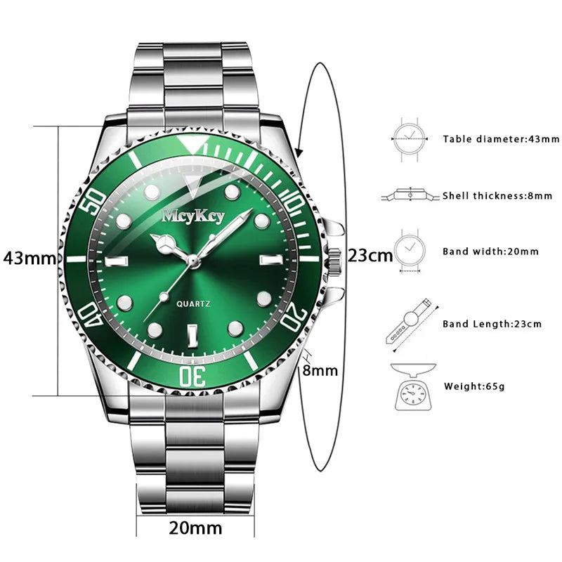 1PC Surprise Mystery Watch Blind Box-Fashion Large Dial Men Business Watches Casual Clock Sports Quartz Wristwatch（Without Box）