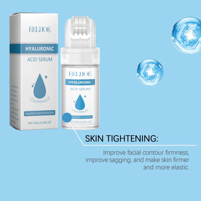 Deeply Hydrating Korean Facial Essence Set Hyaluronic Acid Microneedle Roller Skin Care Easily Absorbed Moisturizing Essence