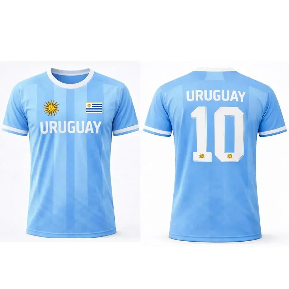 Uruguay Sun Print T-Shirt Unisex Polyester Breathable Comfortable Casual Tee For Summer Daily Streetwear Sports Football Fans