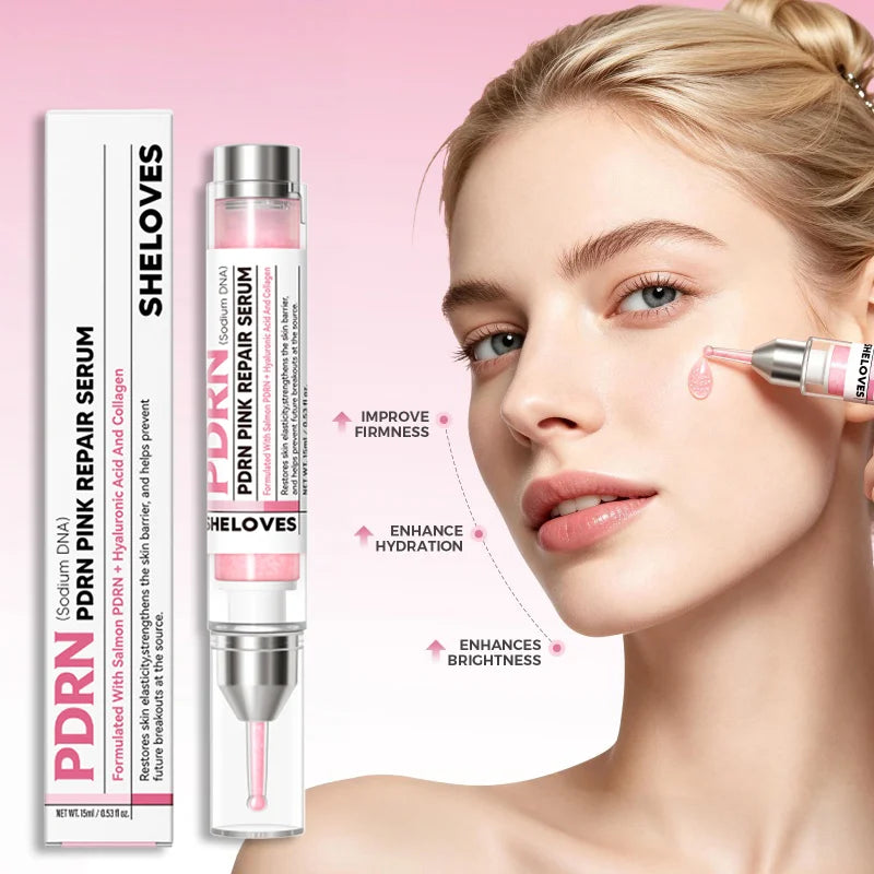 PDRN Salmon Repairing Serum 50ml Hyaluronic Acid Collagen Lifting Firming Hydrating Essence Portable Skin Barrier Care Serum