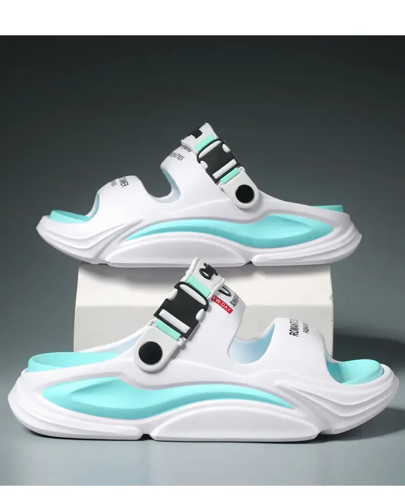Men Summer Comfortable Beach Sandals Male Outdoor Flip Flops Thick Soft Clogs Casual Man Water Garden Shoes Women Beach Slippers