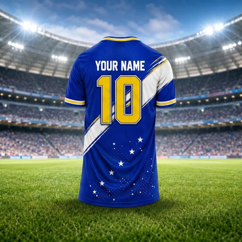 New Cape Verde football jersey Cape Verde football shirt family jerseys crew neck T-shirt quick-drying moisture-wicking