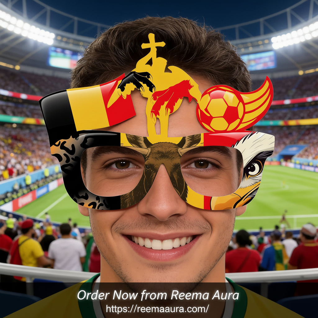 2026 World Football Competition Flag Glasses - نظارات مشجعي كرة القدم 2026 بتصميم أعلام الدول