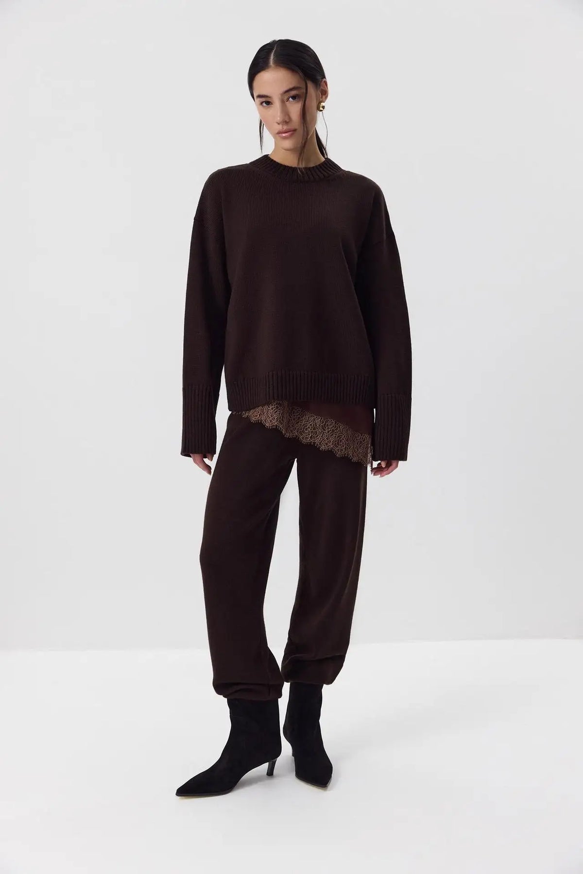 Women's Casual Solid Cotton Pullovers O-Neck Long Sleeve Warm Loose Knitted Top Female Autumn Winter Basic Soft Sweater