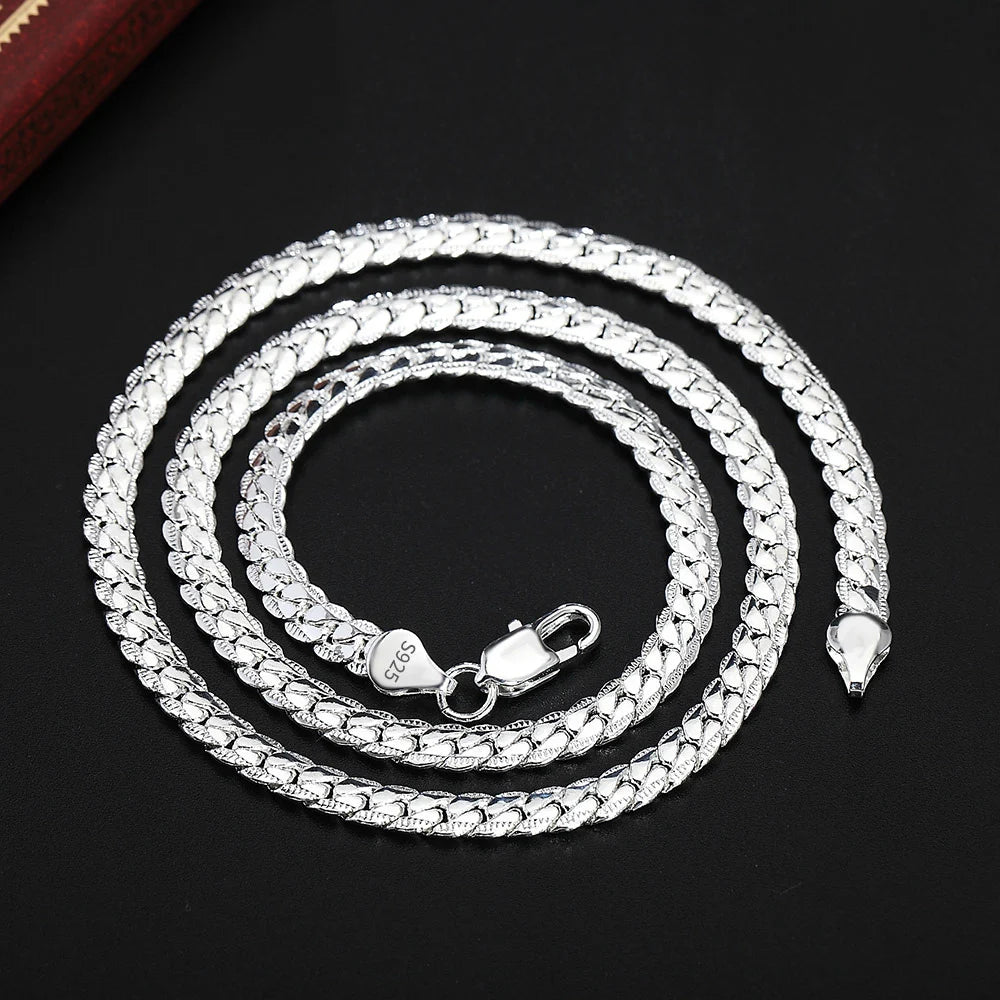 S925 Sterling Silver 6mm Chain Necklace – Gold / Silver Color - 2026