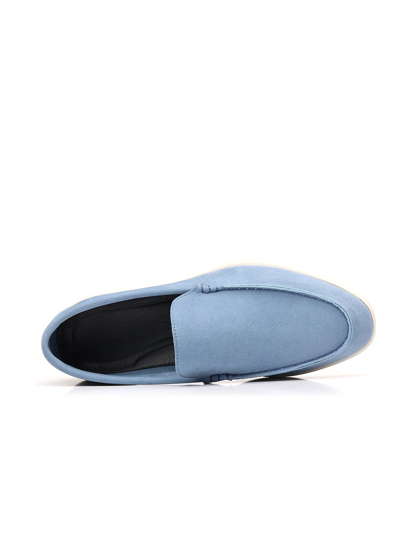 Men’s Leather Loafers 3205 – Square Toe Slip-On Casual Shoes
