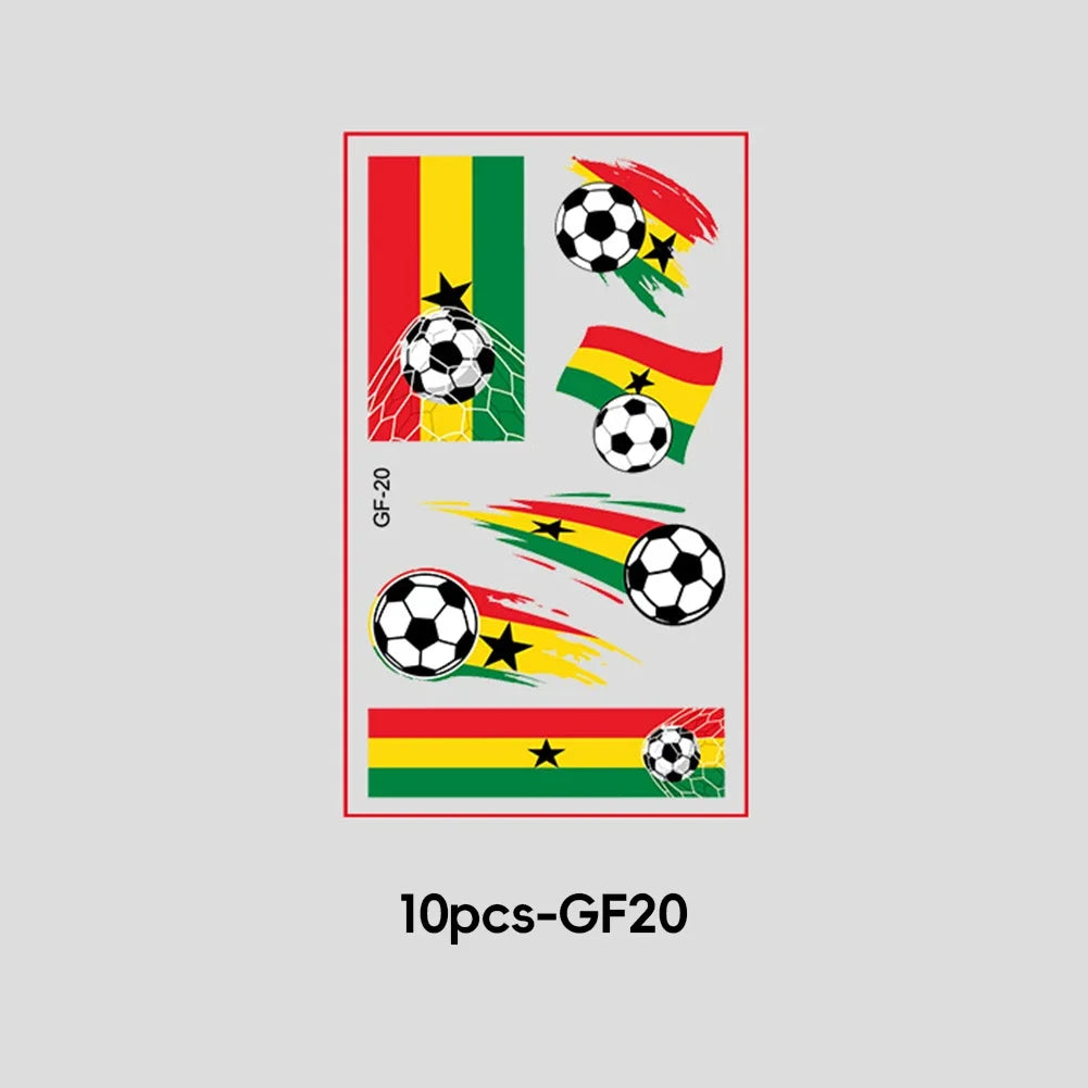 2026 Football Fan National Flag Face Stickers - ملصقات وجه بأعلام الدول لمشجعي كرة القدم 2026
