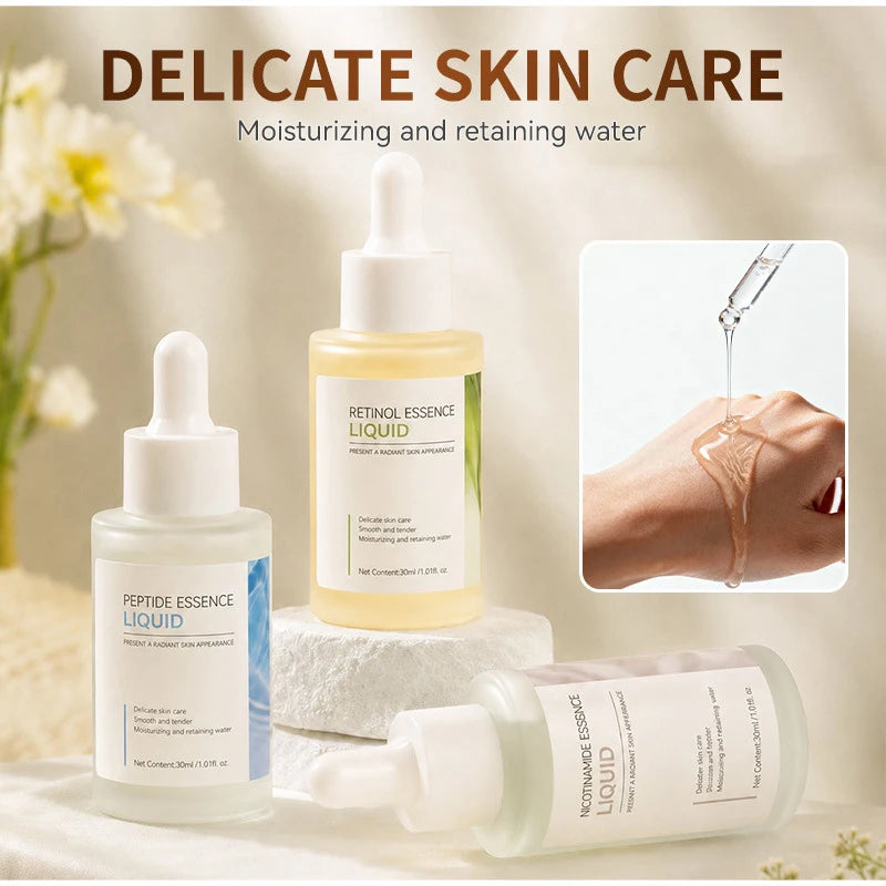 Retinol Nicotinamide Essence 30ml Centella Asiatica Gentle Repair And Moisturizing Soothing  Radiant Skin Daily Skin Care Serum