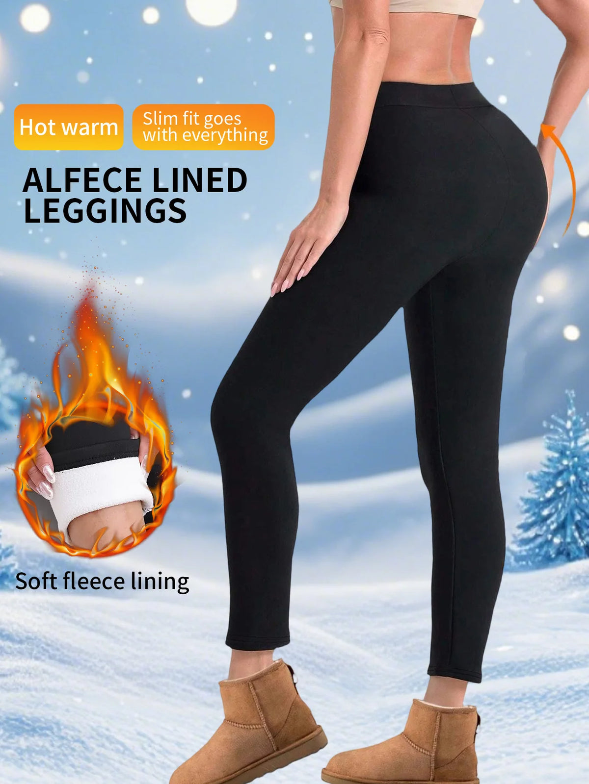 1PC Women Autumn Winter Plus Velvet Shapewear Pants High Waist Elastic Slim Solid Color Warm Leggings Running Yoga Prevent Cold