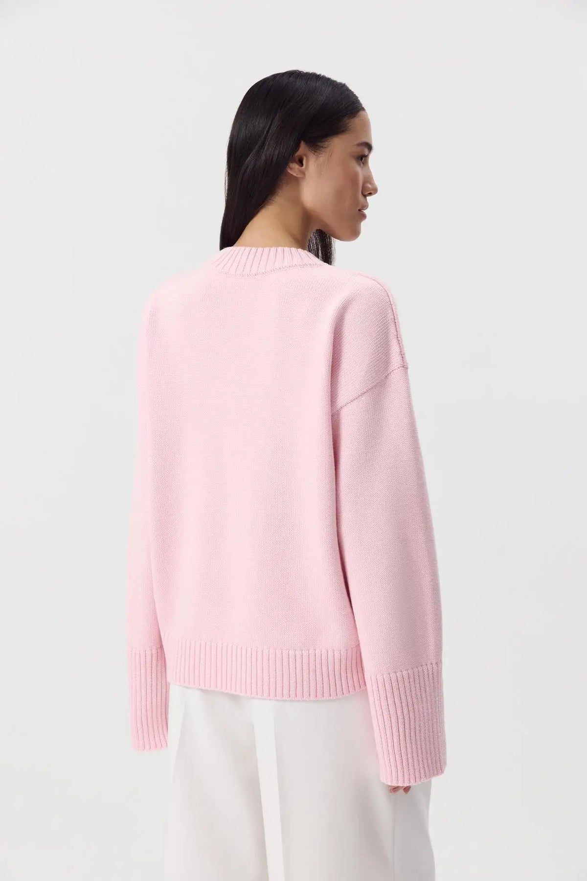 Women's Casual Solid Cotton Pullovers O-Neck Long Sleeve Warm Loose Knitted Top Female Autumn Winter Basic Soft Sweater