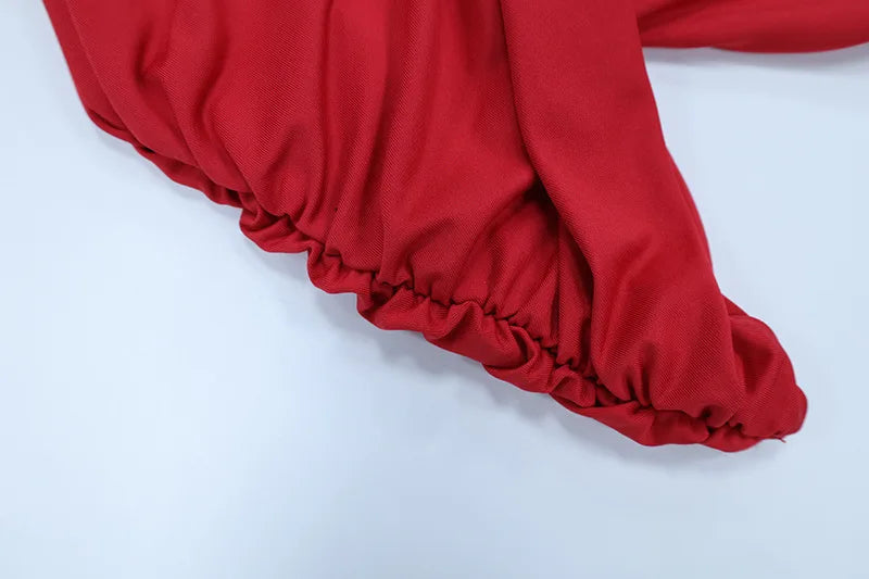 Chic Irregular Pleated Ruched Strapless Dress Women Sleeveless Off Shoulder Slim Short Dresses 2026 New Lady Evening Party Gowns