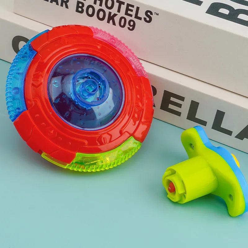 UFO Flashing Wing Spinning Top – LED Light Up Gyro Toy