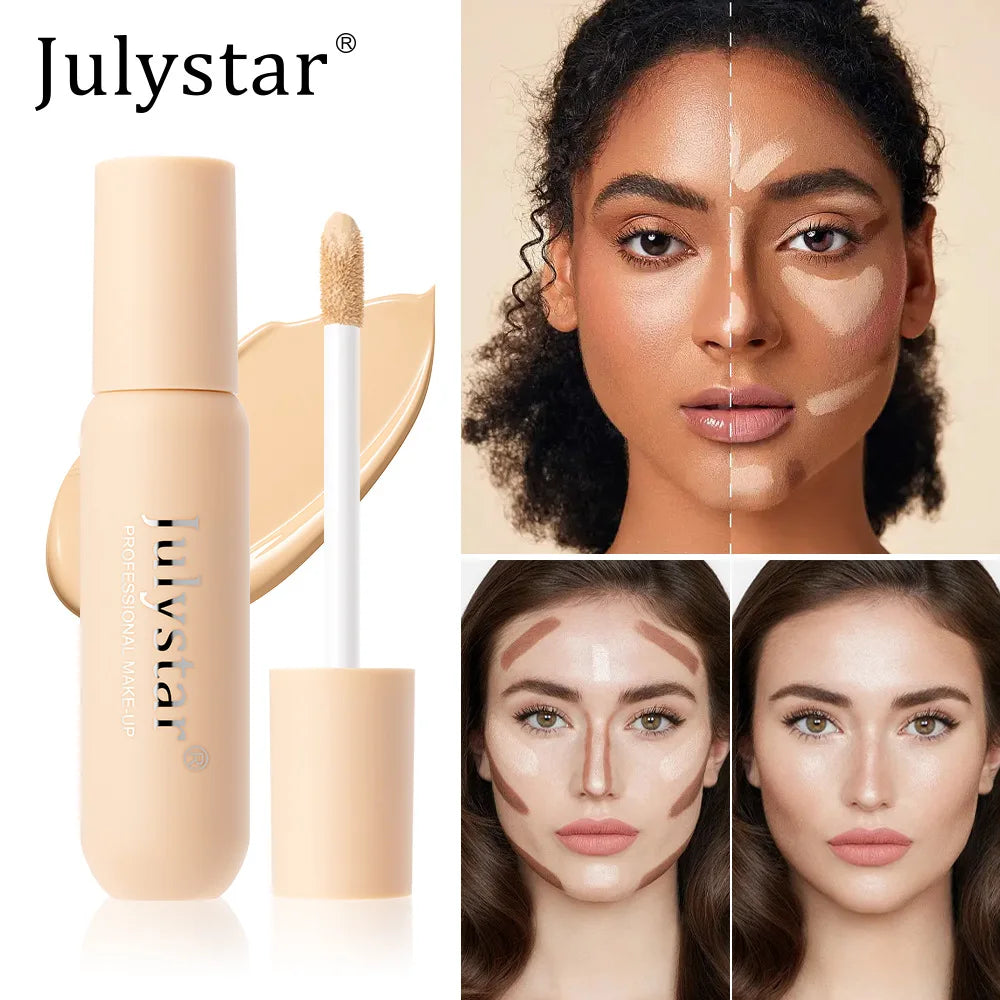 6 Colors Liquid Concealer Full Coverage for Acne Scars Tattoo Body Face Waterproof Long Lasting Easy Blend Korean Make Up