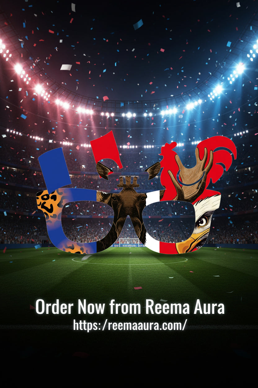 2026 World Football Competition Flag Glasses - نظارات مشجعي كرة القدم 2026 بتصميم أعلام الدول