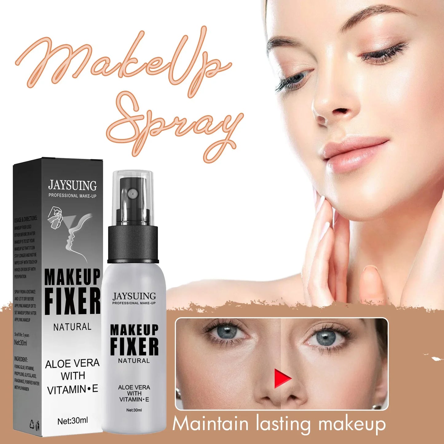 Makeup Setting Spray Moisturizing Hydrate Oil Control Long-lasting Make Up Natural Matte Refreshing Quick Fixer Spray Cosmetics
