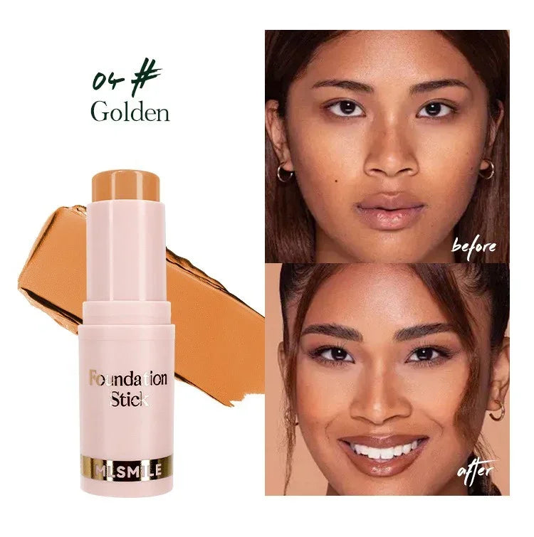 Face Makeup Stick Foundation Cream 6 Color Moisturizing Full Coverage Dark Skin Tone Natural Matte Concealer Professional Makeup
