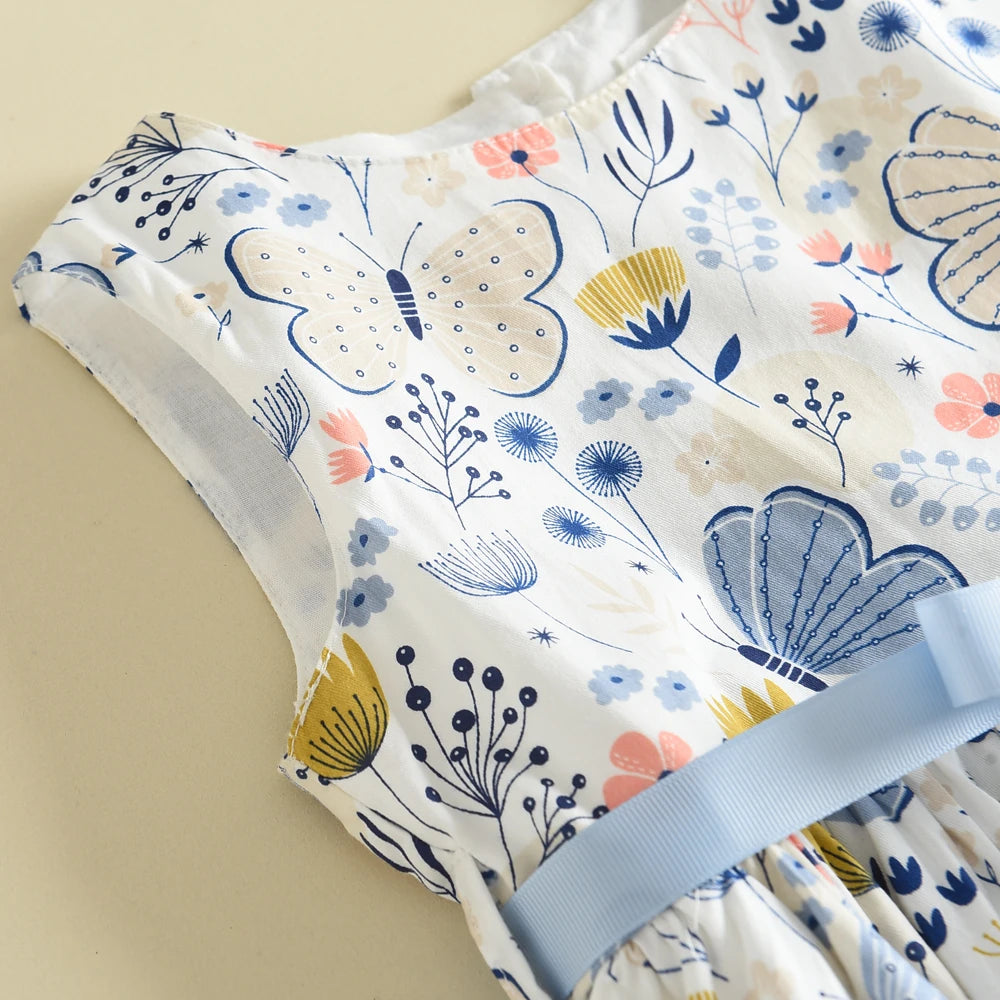 Melario Bow Girl Princess Dress New Summer Kid Girls Dress