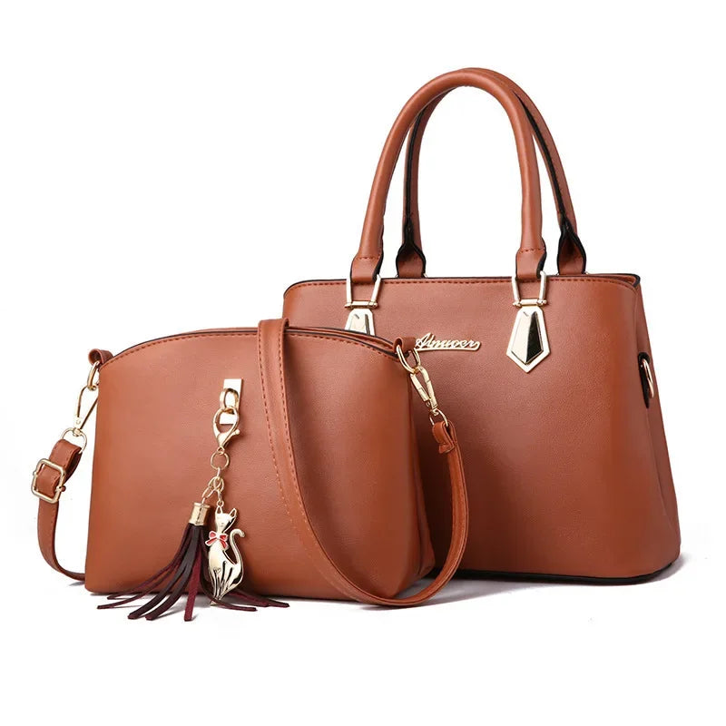 Trendy Large Capacity Women's Handbag Fashionable Mother-Child Shoulder Bag