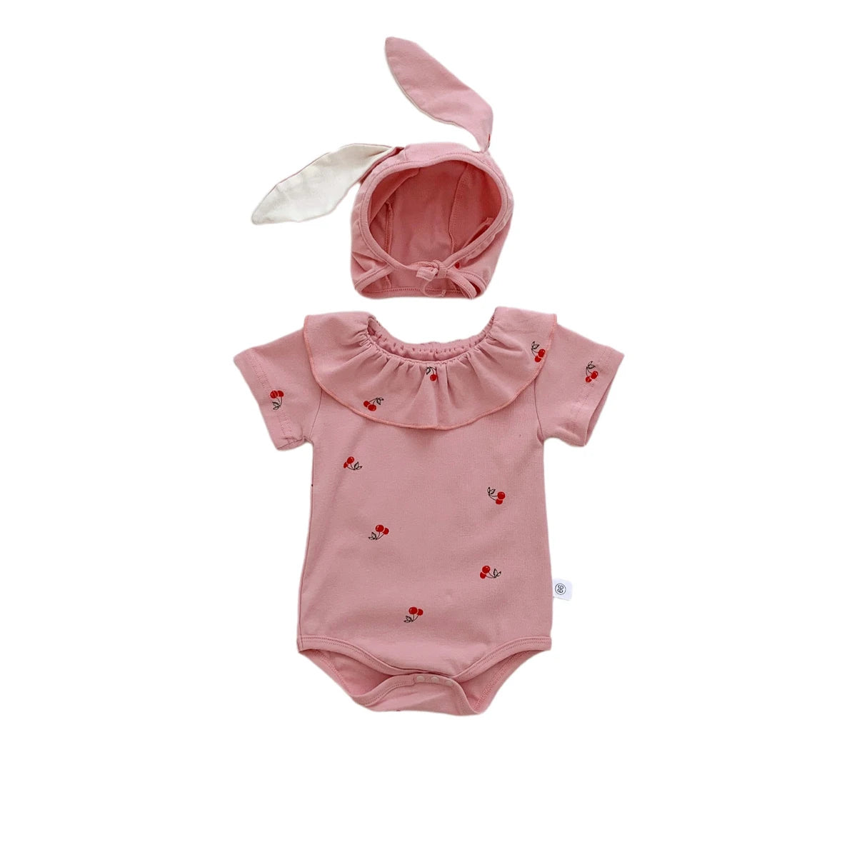 Summer Baby Romper for Girls Newborn Jumpsuit Cherry Cute 0-2 Years Old