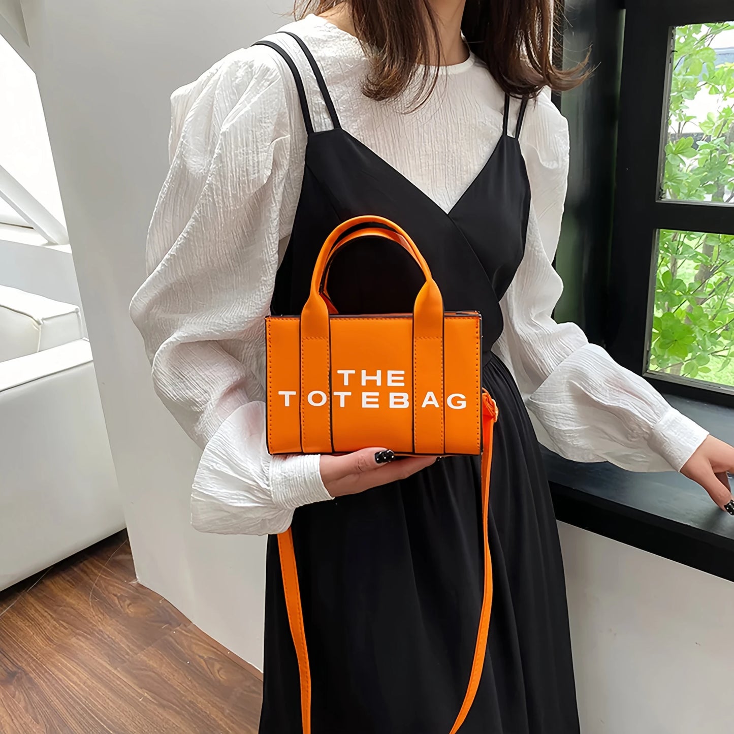 Women's Vintage Crossbody Bag - A mini square shoulder bag with a retro design that is suitable for casual outings-tan